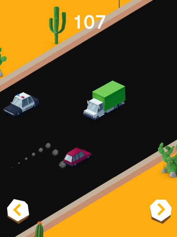 Tangkapan skrin Desert Drive iPad 