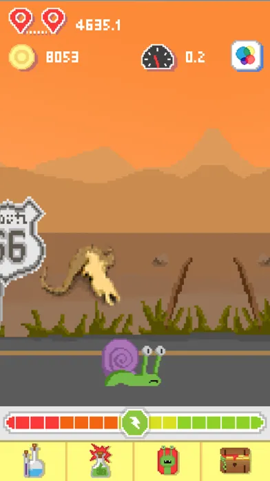 ภาพหน้าจอของ Snail Clickers:  Ridiculous Tap Racing Game!