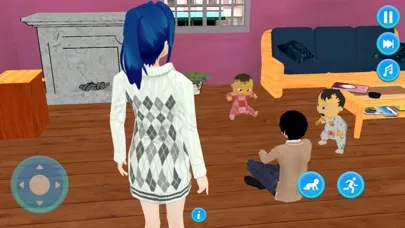 Capturas de tela do Twins Babysitter Sim:Baby Care