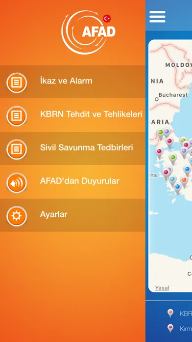 Zrzuty ekranu AFAD İKAS