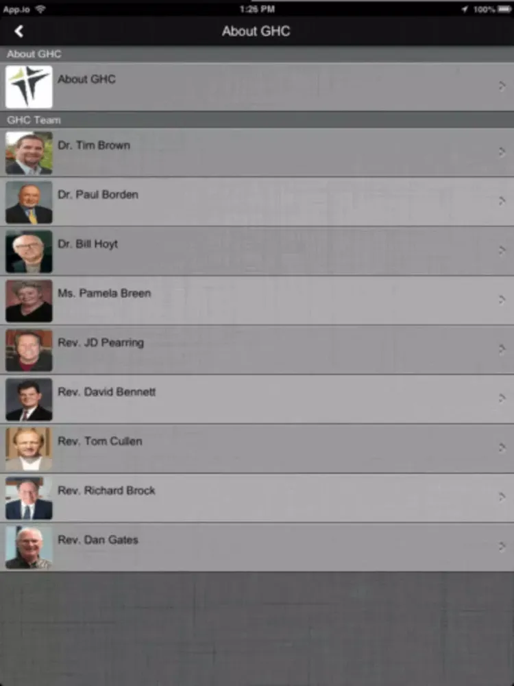 Growing Healthy Churches iPad  Screenshots