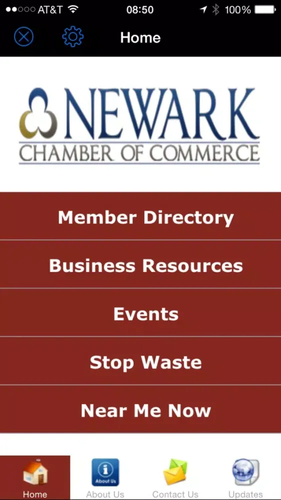 Capturas de tela do Newark Chamber of Commerce