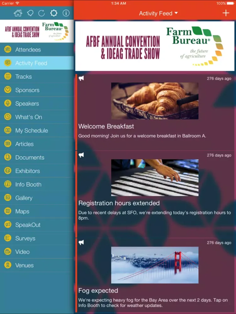 Capturas de pantalla de Farm Bureau Events iPad 