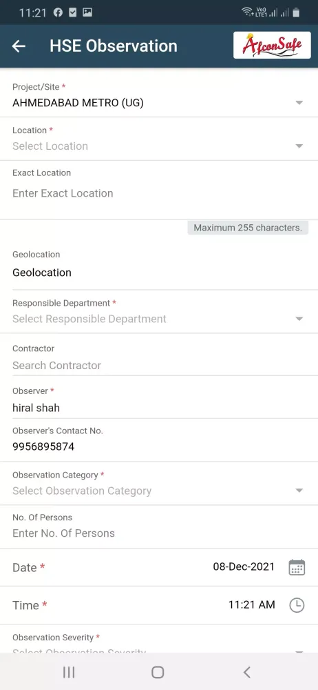 AfconSafe Screenshots