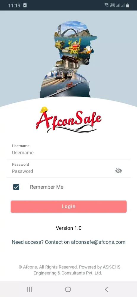 AfconSafe Screenshots