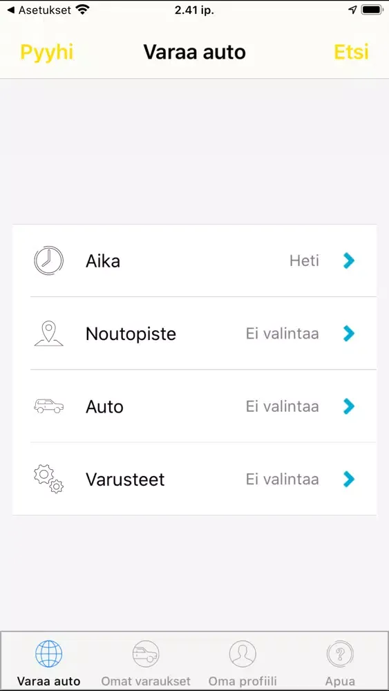 Hertz Car Sharing Suomi Ekran Görüntüleri