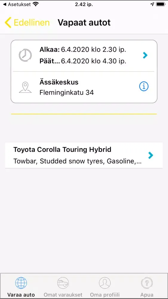 Hertz Car Sharing Suomi Ekran Görüntüleri
