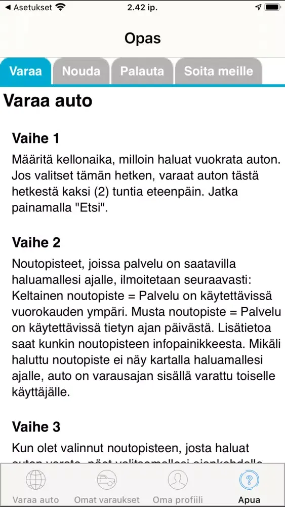 Hertz Car Sharing Suomi Ekran Görüntüleri