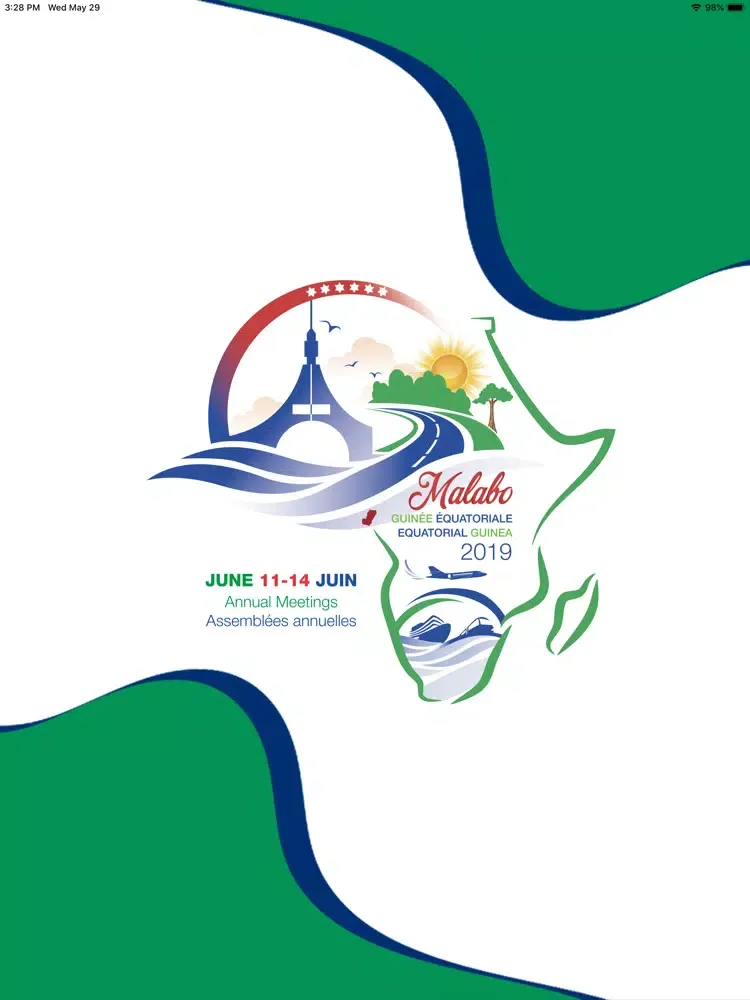Capturas de tela do AfDB AM Digital 2019 iPad 