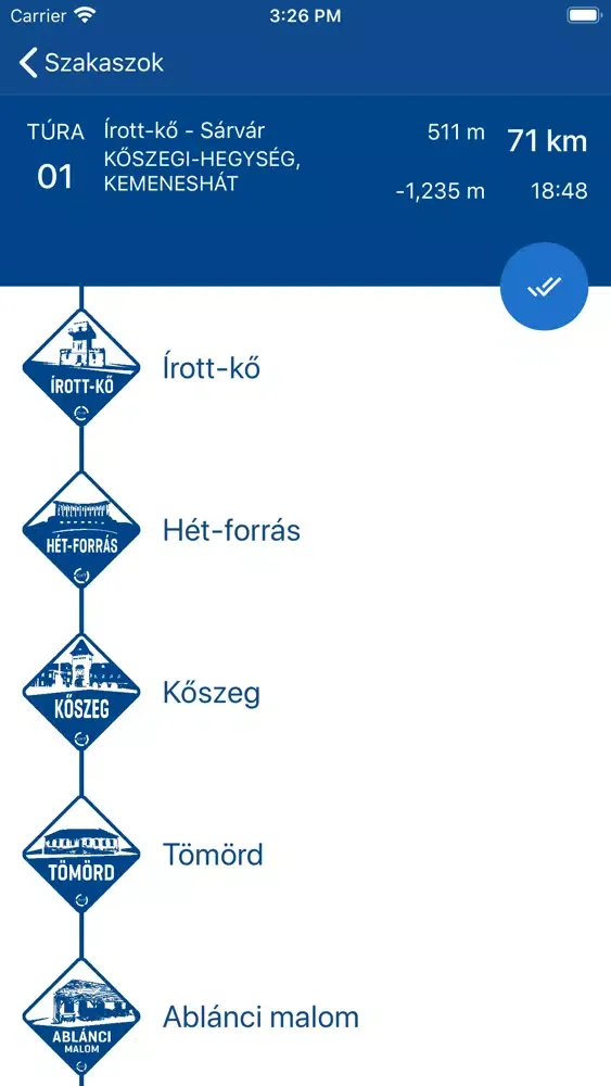 Kéktúra应用截图