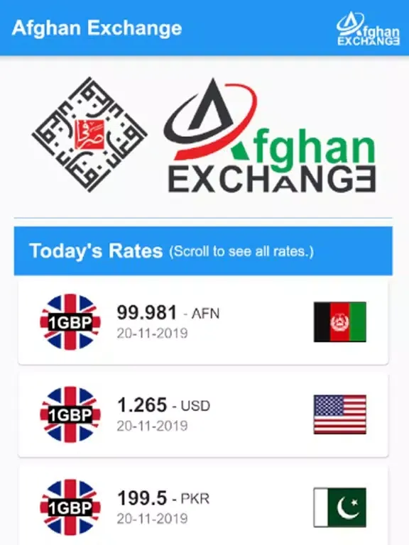 Afghan Exchange iPad 應用截圖
