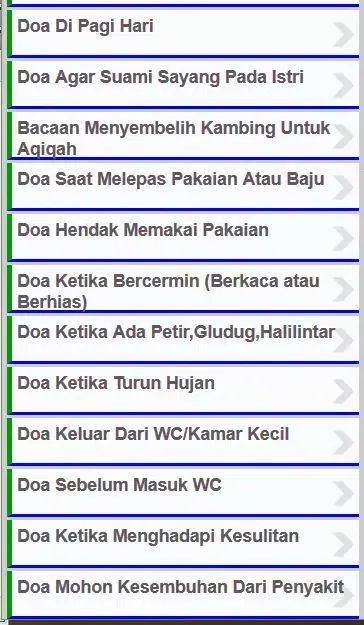 Screenshot di Kumpulan Doa Islam Lengkap