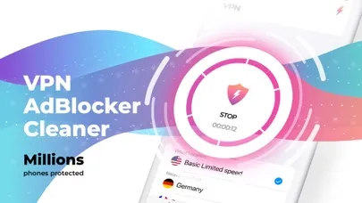 Thunderbolt VPN & Cleaner سکرین شاٹس