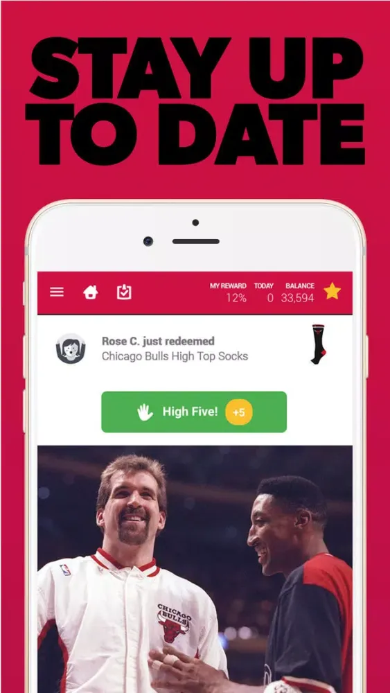 Tangkapan skrin Chicago Basketball Rewards