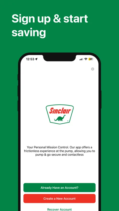 Tangkapan layar DINOPAY - Sinclair Oil