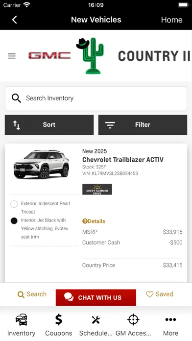 Ảnh chụp màn hình của Country Auto Group Dealer App