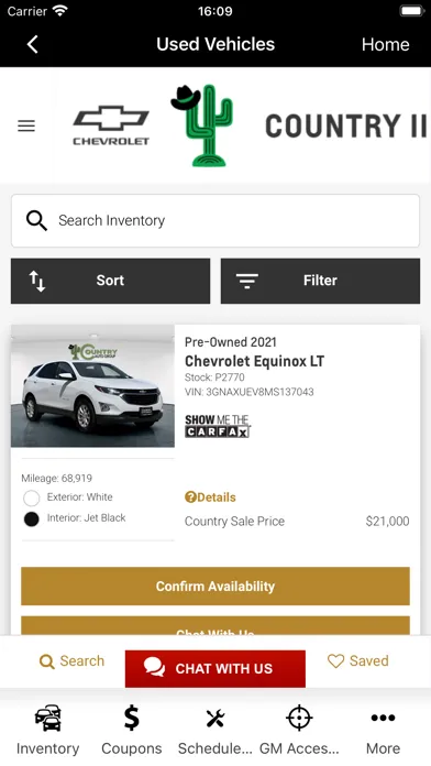 Ảnh chụp màn hình của Country Auto Group Dealer App