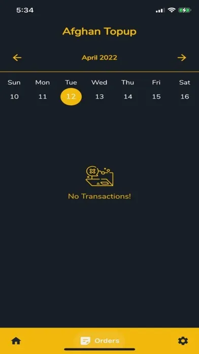 Ảnh chụp màn hình của Afghan Topup