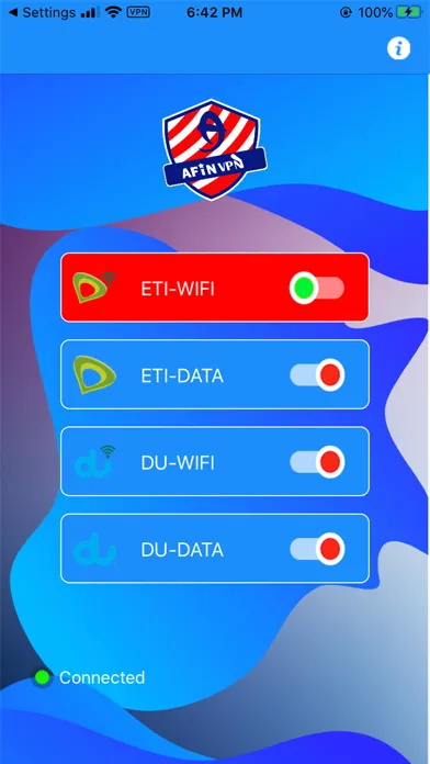 Zrzuty ekranu Afin VPN