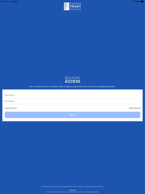 Quick Access from ITS iPad  স্ক্রিনশট