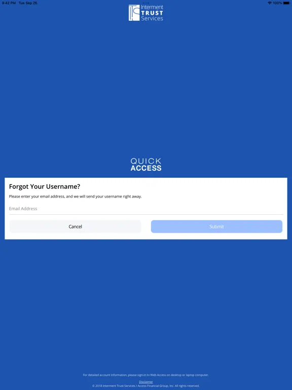 Quick Access from ITS iPad  স্ক্রিনশট