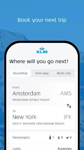 ภาพหน้าจอของ KLM - Book a flight