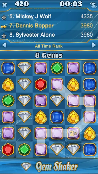 ภาพหน้าจอของ Gem Shaker Free