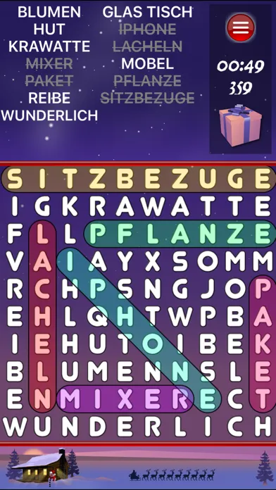 Capturas de pantalla de Weihnachten Wortsuche