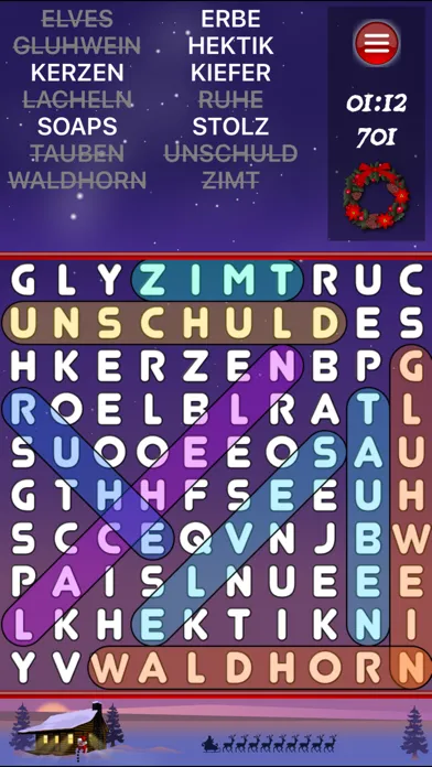 Capturas de pantalla de Weihnachten Wortsuche