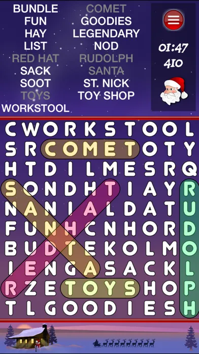 WordSearch Christmas HD سکرین شاٹس