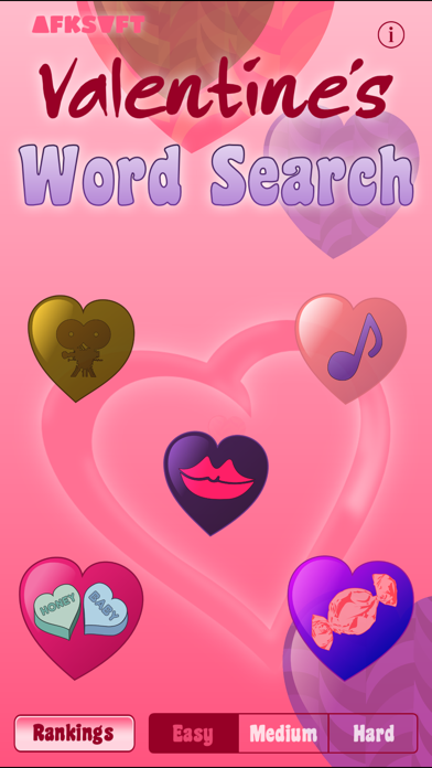 Valentine's Day Word Search سکرین شاٹس