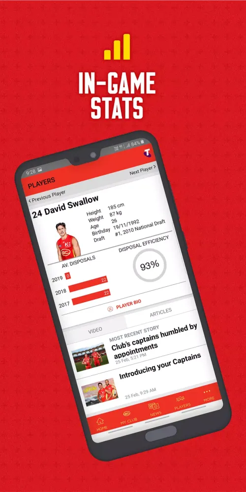 Gold Coast SUNS Official App Screenshots