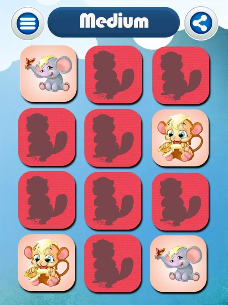 Zrzuty ekranu Animal Match Puzzle - Animal Puzzle Game For Preschoolers iPad 