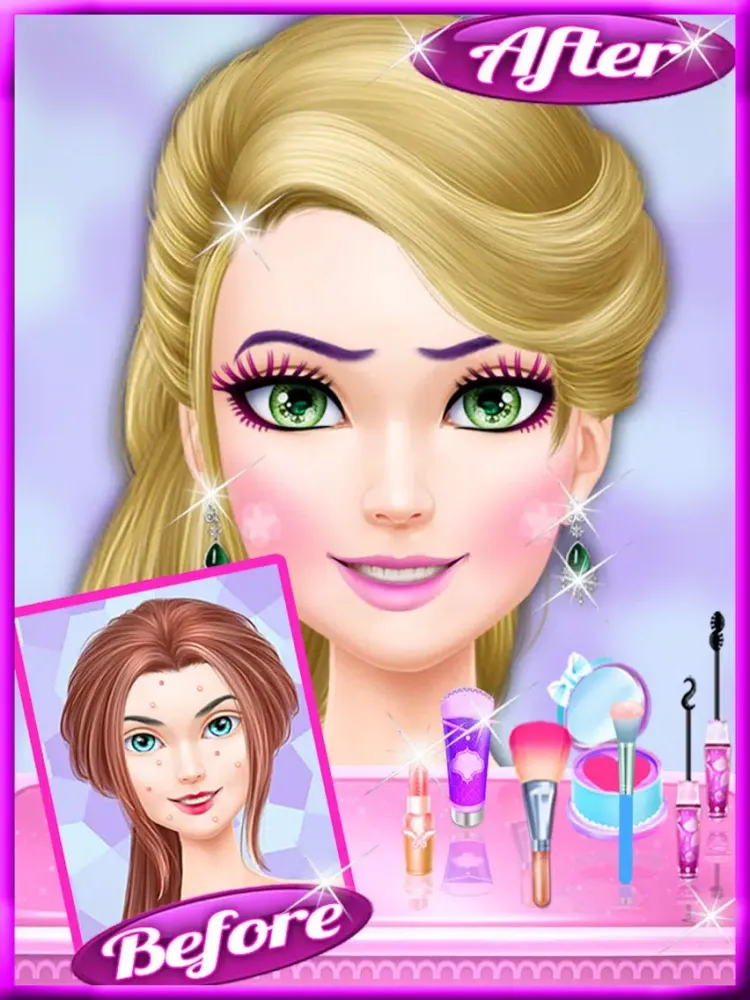 Candy Princess Makeover - Princess Salon Game iPad 應用截圖