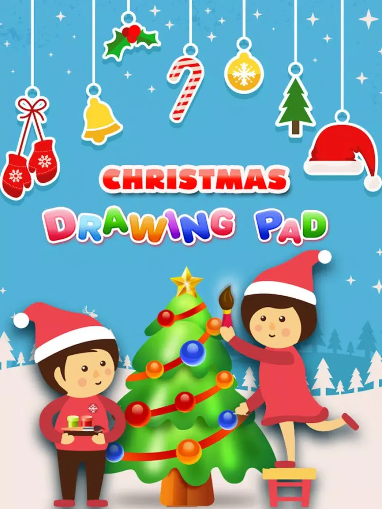 Capturas de tela do Christmas Drawing Pad - Holiday Fun For Kids iPad 