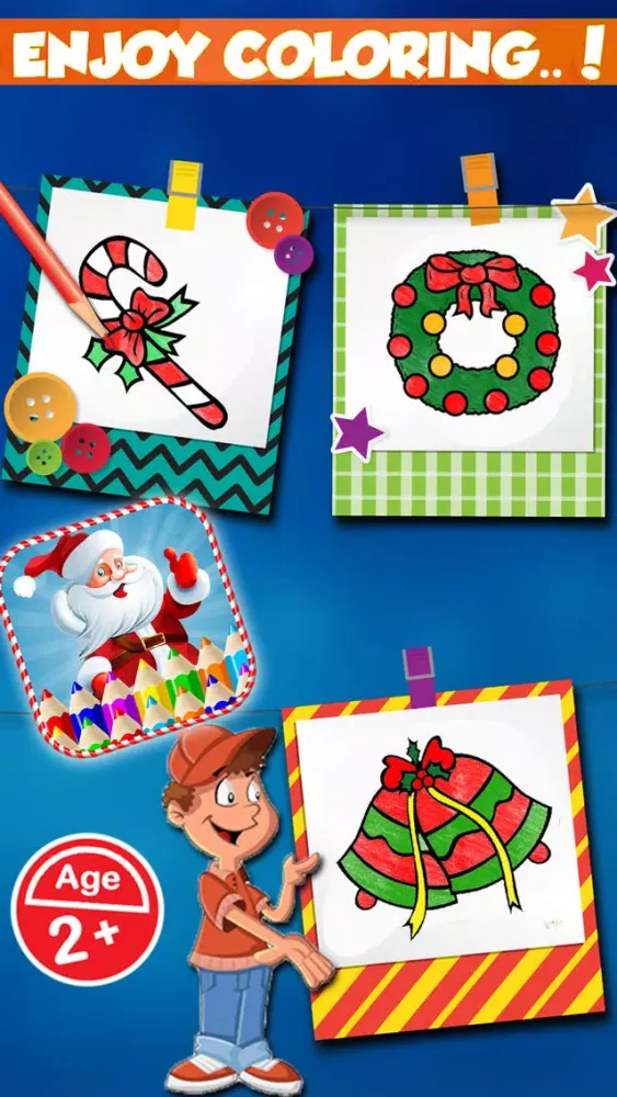 Capturas de tela do Christmas Drawing Pad - Holiday Fun For Kids