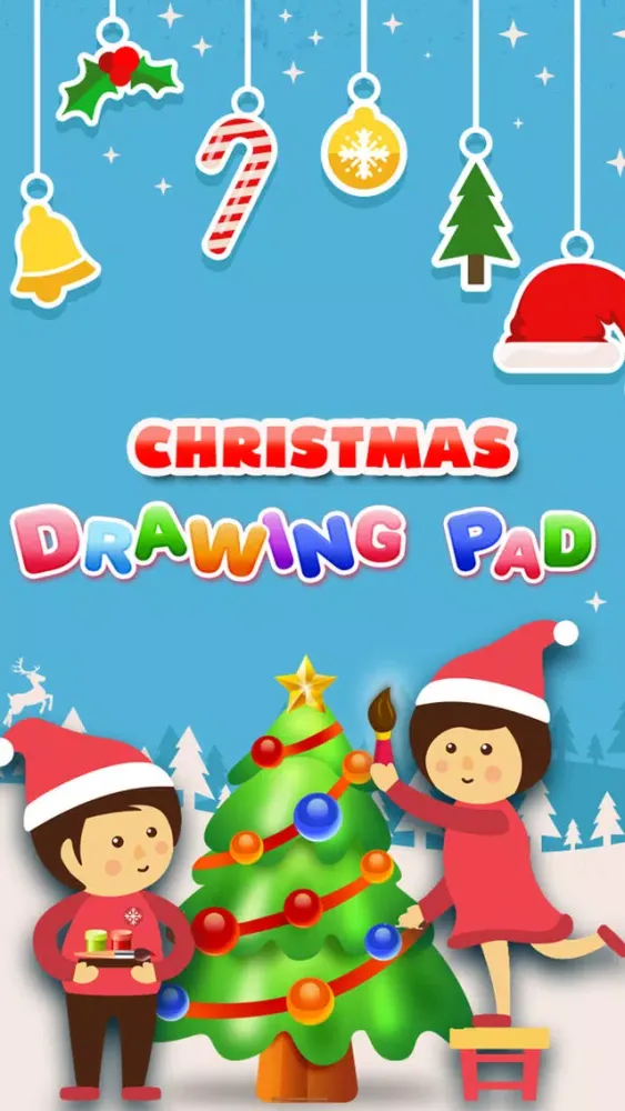 Capturas de tela do Christmas Drawing Pad - Holiday Fun For Kids