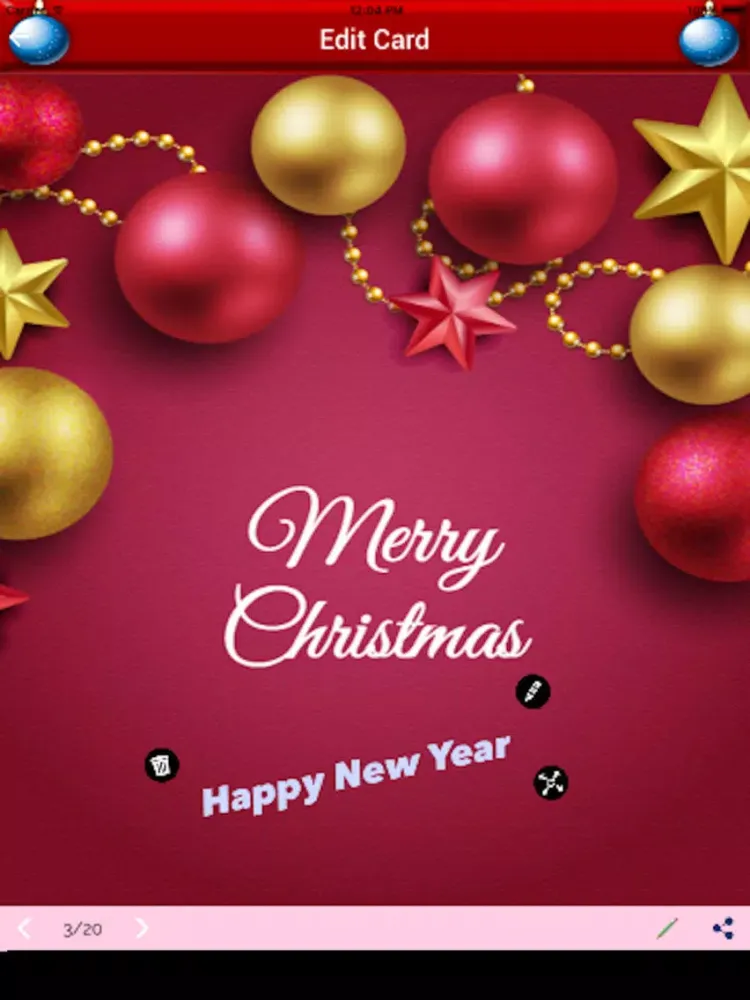 Christmas Greetings - Make A Christmas Cards iPad 应用截图