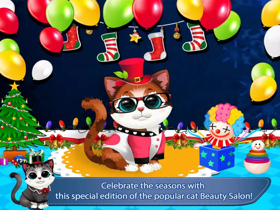 Capturas de pantalla de Christmas Kitty Salon - Crazy Cat Makeover Salon iPad 