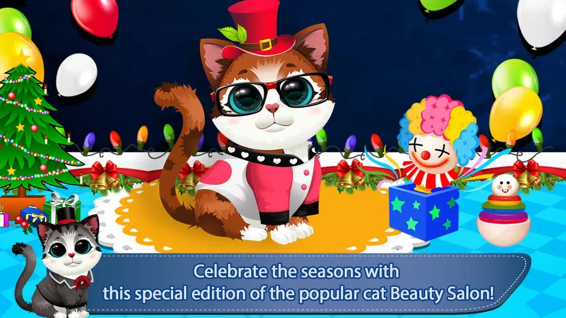 Capturas de pantalla de Christmas Kitty Salon - Crazy Cat Makeover Salon