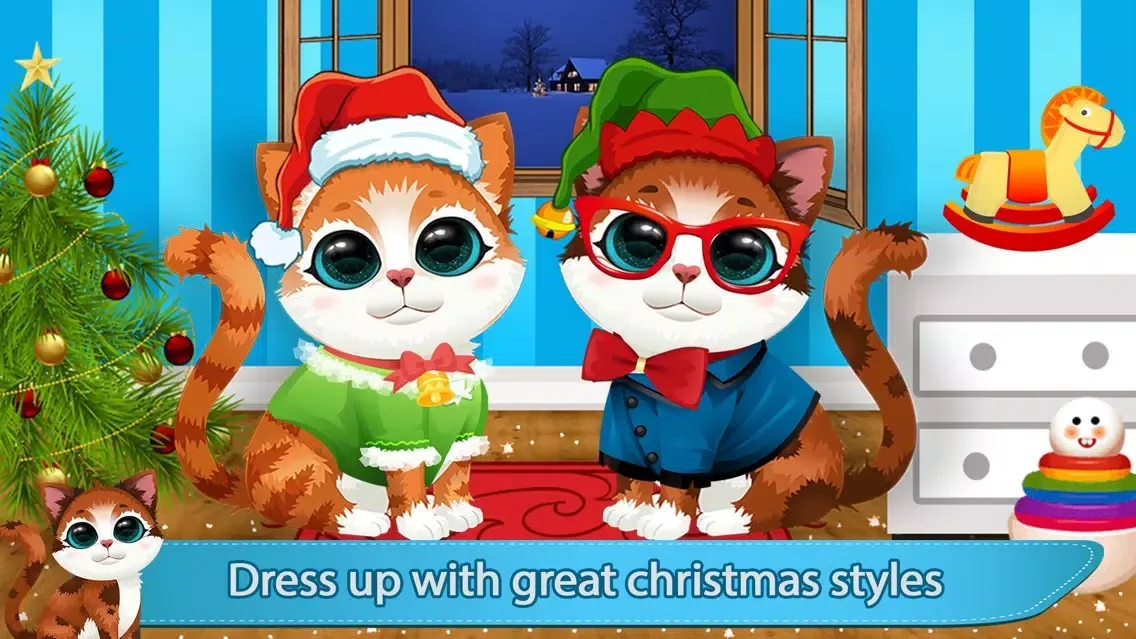 Capturas de pantalla de Christmas Kitty Salon - Crazy Cat Makeover Salon