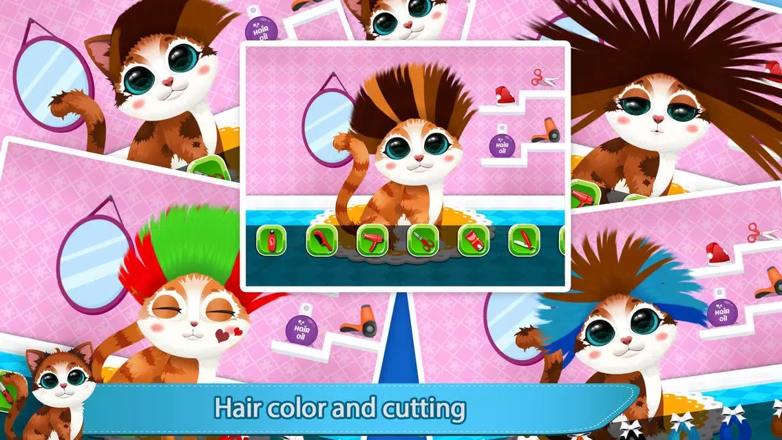 Capturas de pantalla de Christmas Kitty Salon - Crazy Cat Makeover Salon