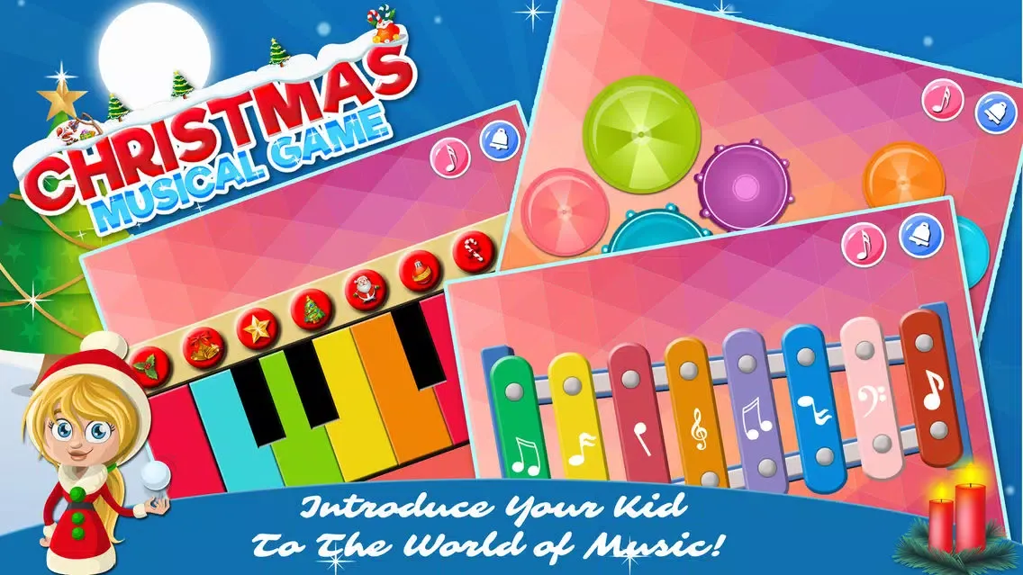 Christmas Musical Game - Christmas Piano & Rhymes 스크린샷