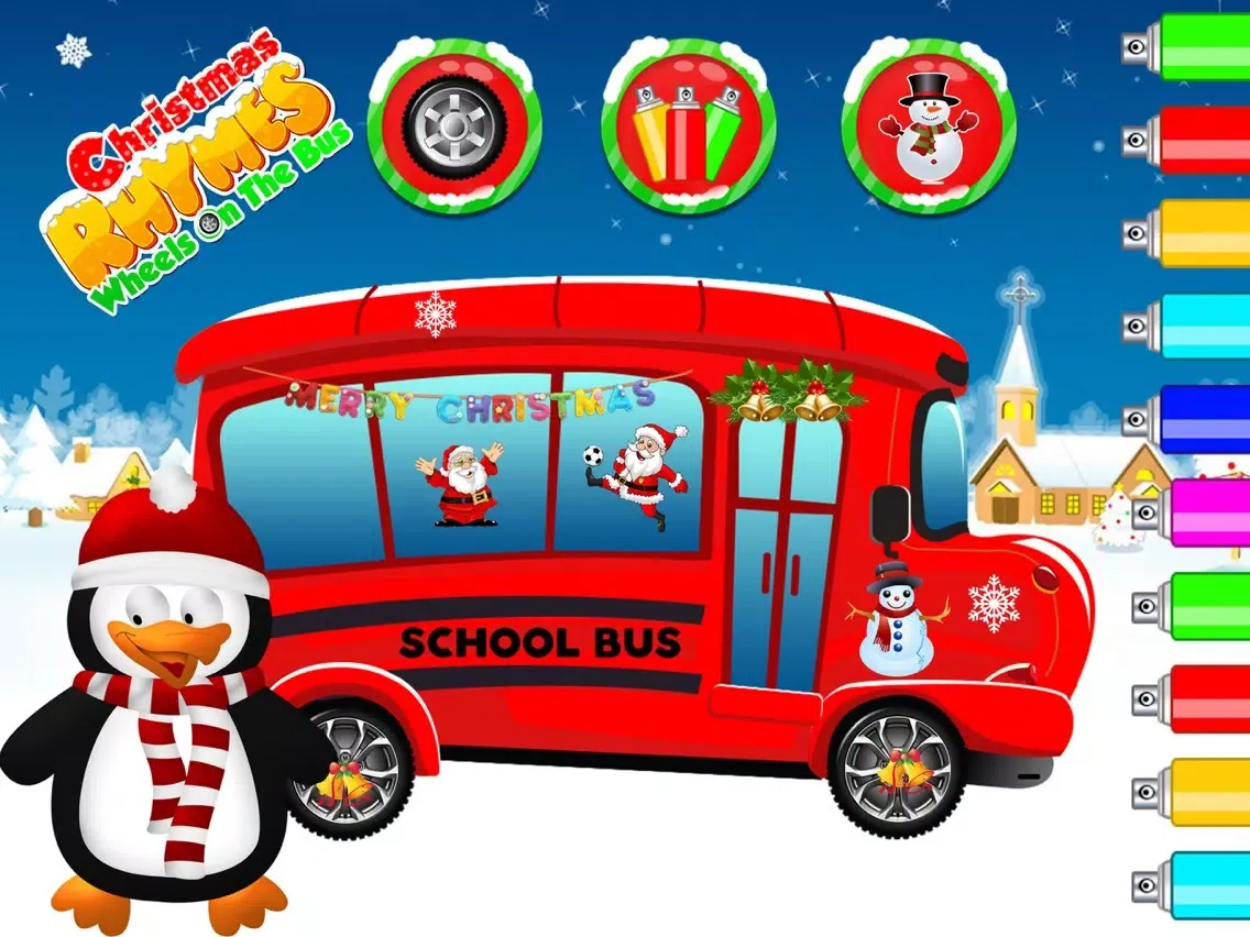 Christmas Rhymes Wheels On The Bus - Popular Rhyme iPad  スクリーンショット