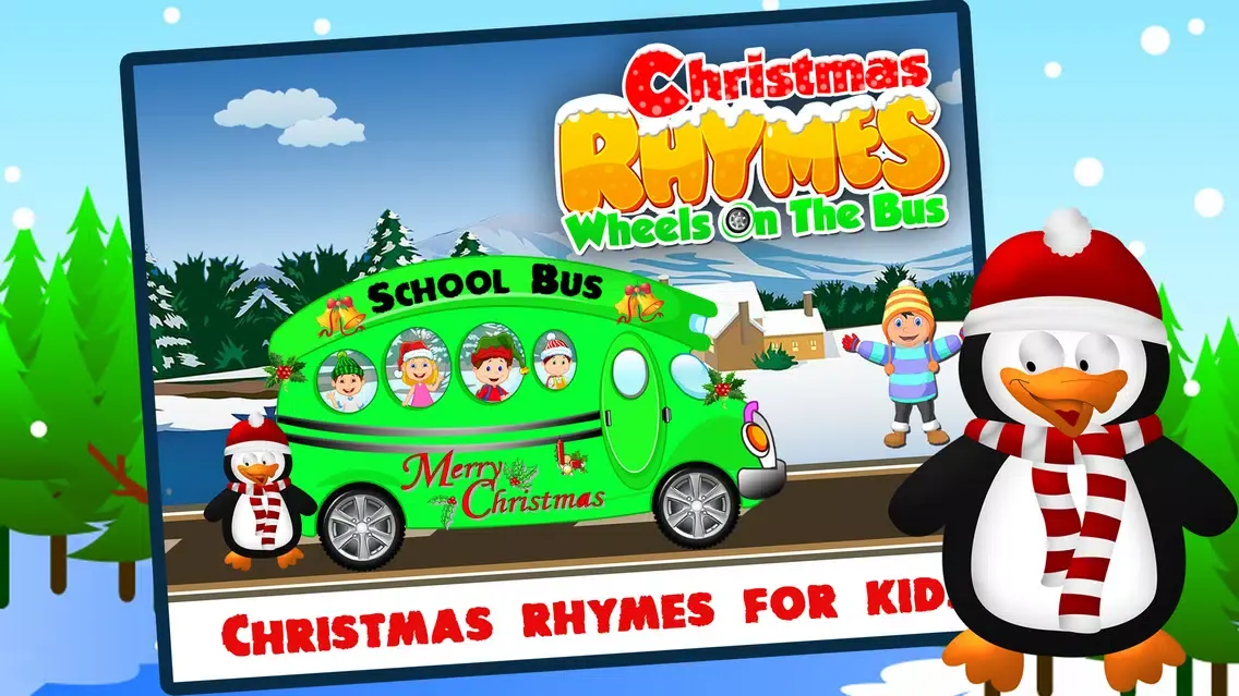 Christmas Rhymes Wheels On The Bus - Popular Rhyme スクリーンショット