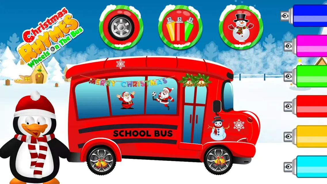 Christmas Rhymes Wheels On The Bus - Popular Rhyme スクリーンショット