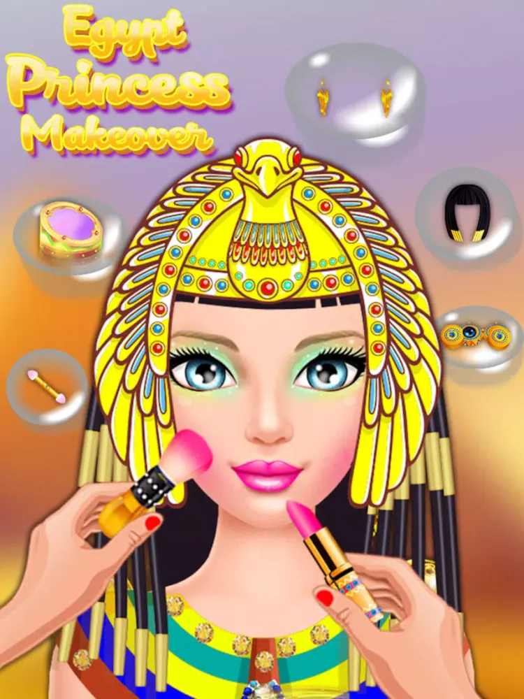 Egypt Princess Makeover - Romma MakeUp & DressUp iPad  Screenshots