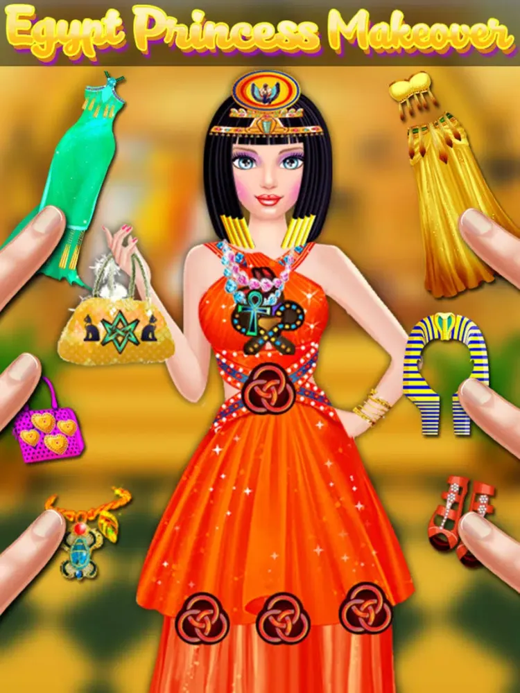 Egypt Princess Makeover - Romma MakeUp & DressUp iPad  Screenshots
