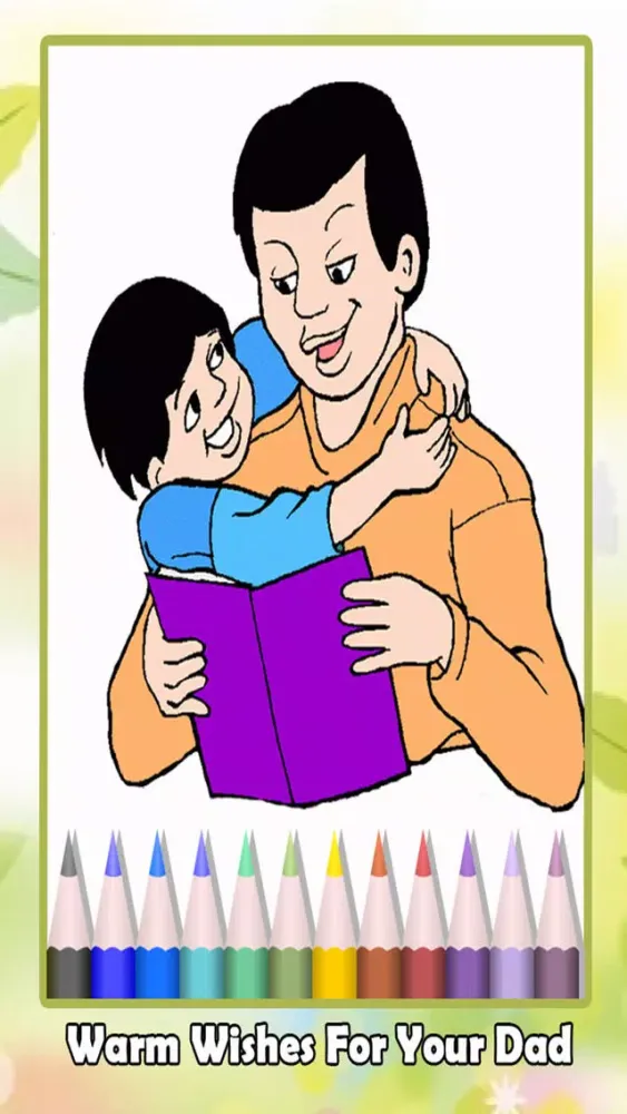 Скриншоты Father's Day Coloring Book For Kids - Free Coloring Book To Dedicate Your DAD
