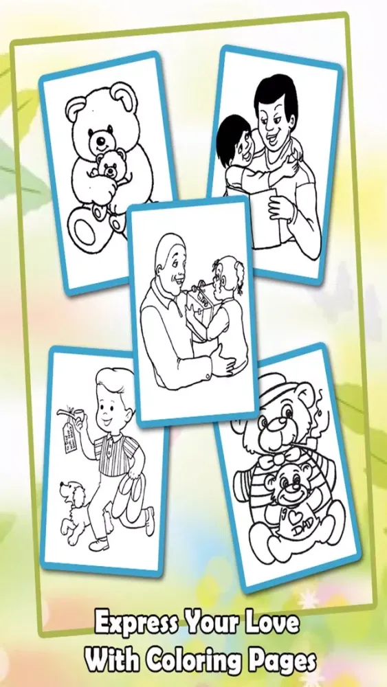 Скриншоты Father's Day Coloring Book For Kids - Free Coloring Book To Dedicate Your DAD